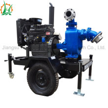 Diesel Engine and Electric Self-Priming Sewage Trash Centrifugal Water Pump